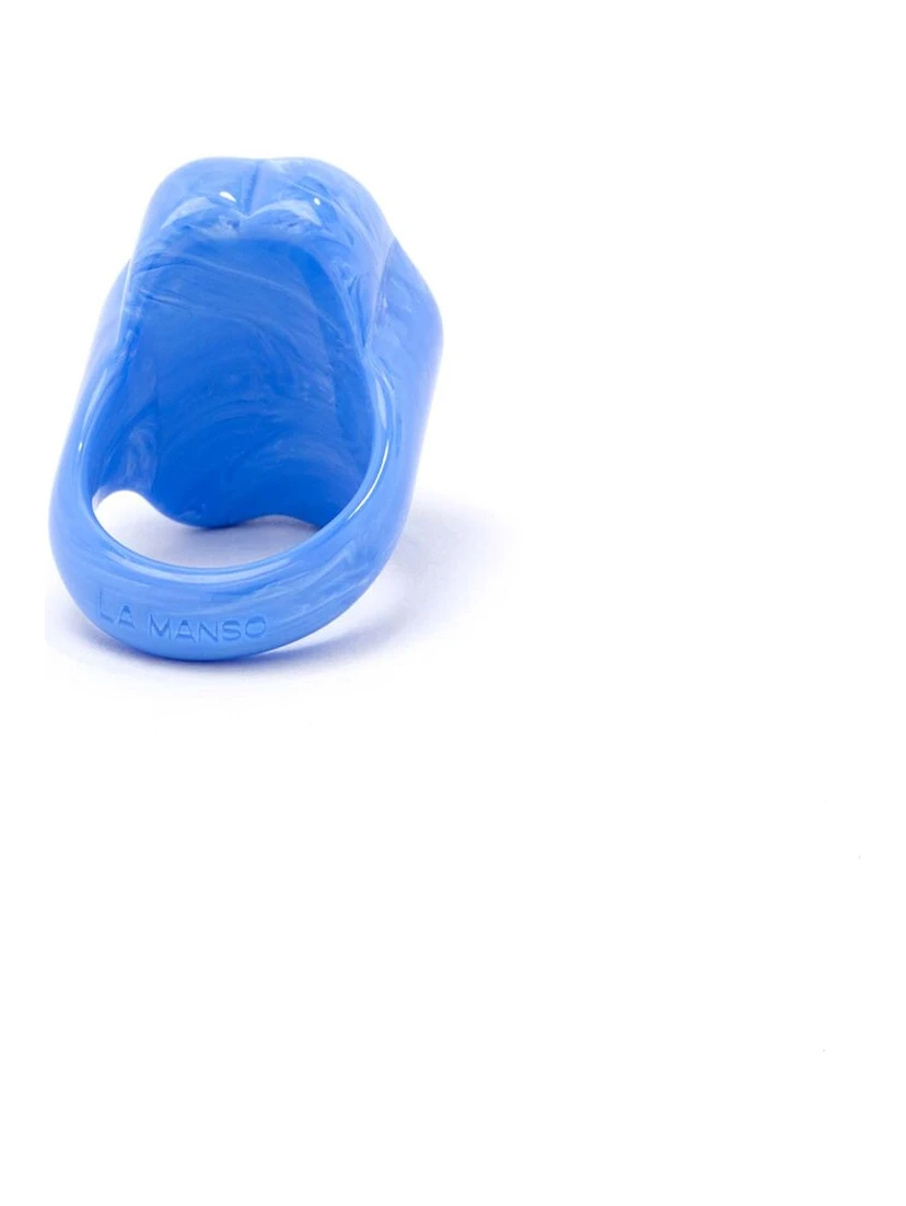 La Manso Womans Forever Young Blue Plastic Ring
