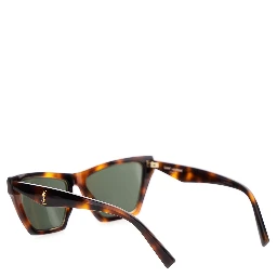Brown Sunglasses with Tortoiseshell Print and Cassandre Logo on Temples in Acetate Woman