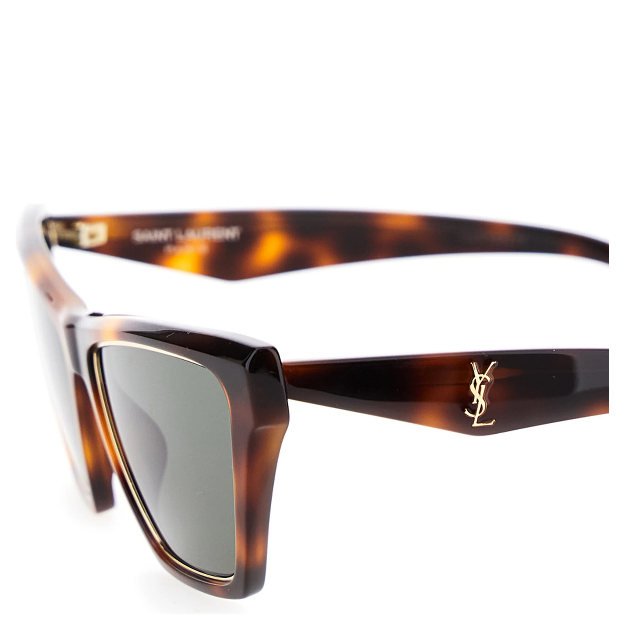 Brown Sunglasses with Tortoiseshell Print and Cassandre Logo on Temples in Acetate Woman