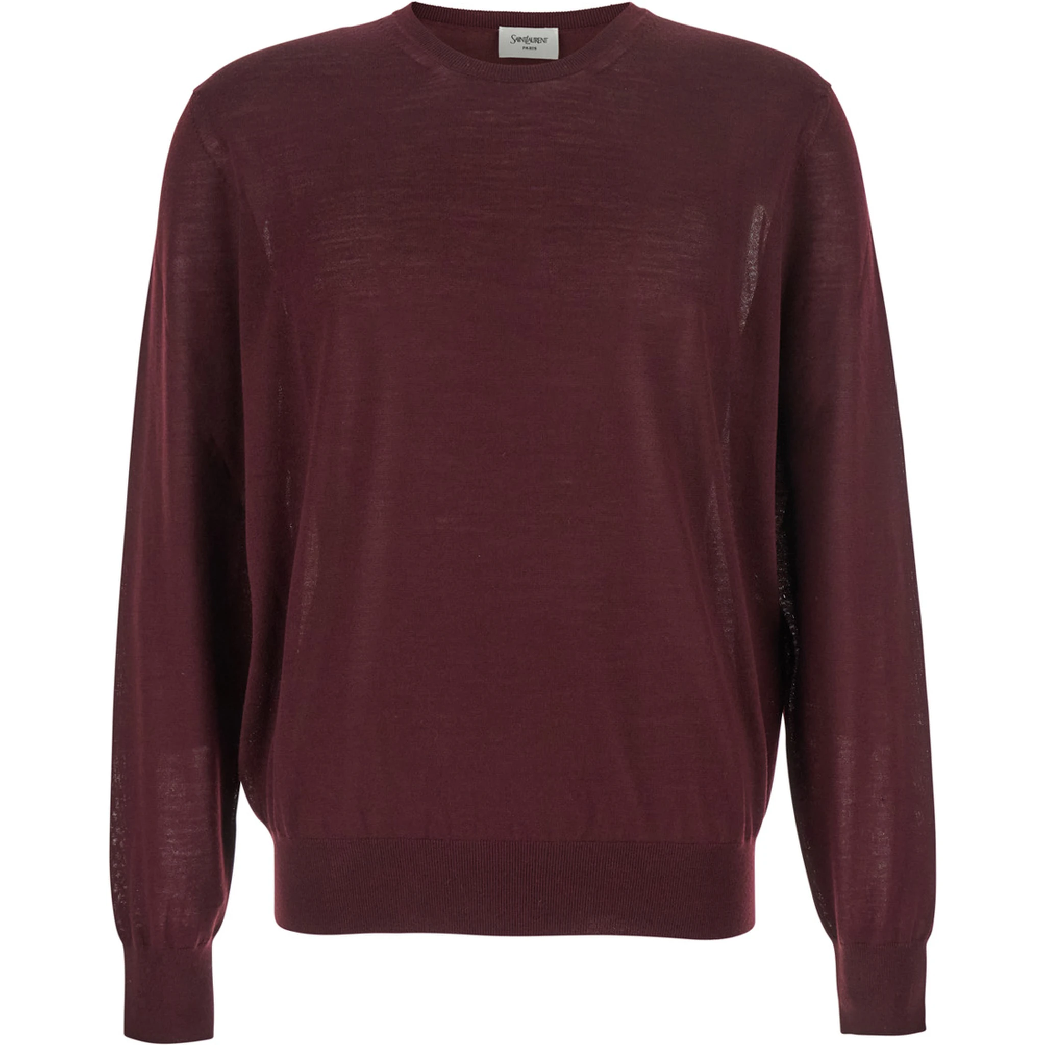 Bordeaux Crewneck Sweater with Cassandre in Cashmere Man