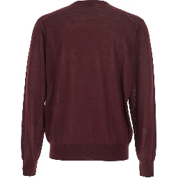 Bordeaux Crewneck Sweater with Cassandre in Cashmere Man