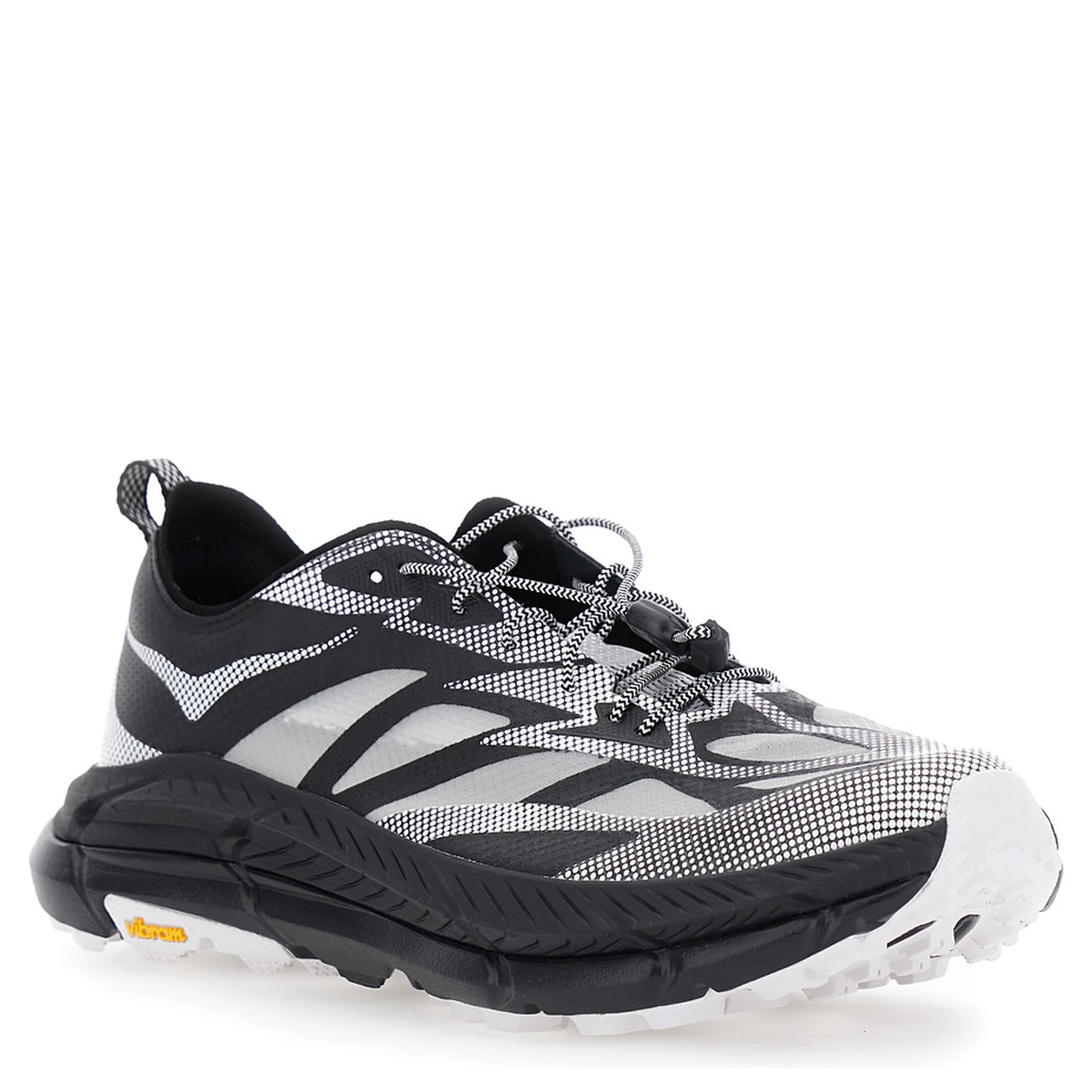 Mafate Speed 4 Lite Black Low Top Sneakers with Mesh Panels in Tech Fabric Unisex