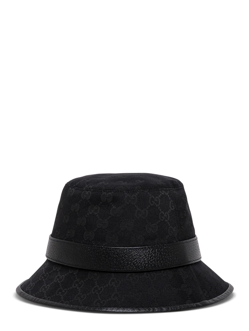 Gucci Mans GG Fabric Black Cloche Hat