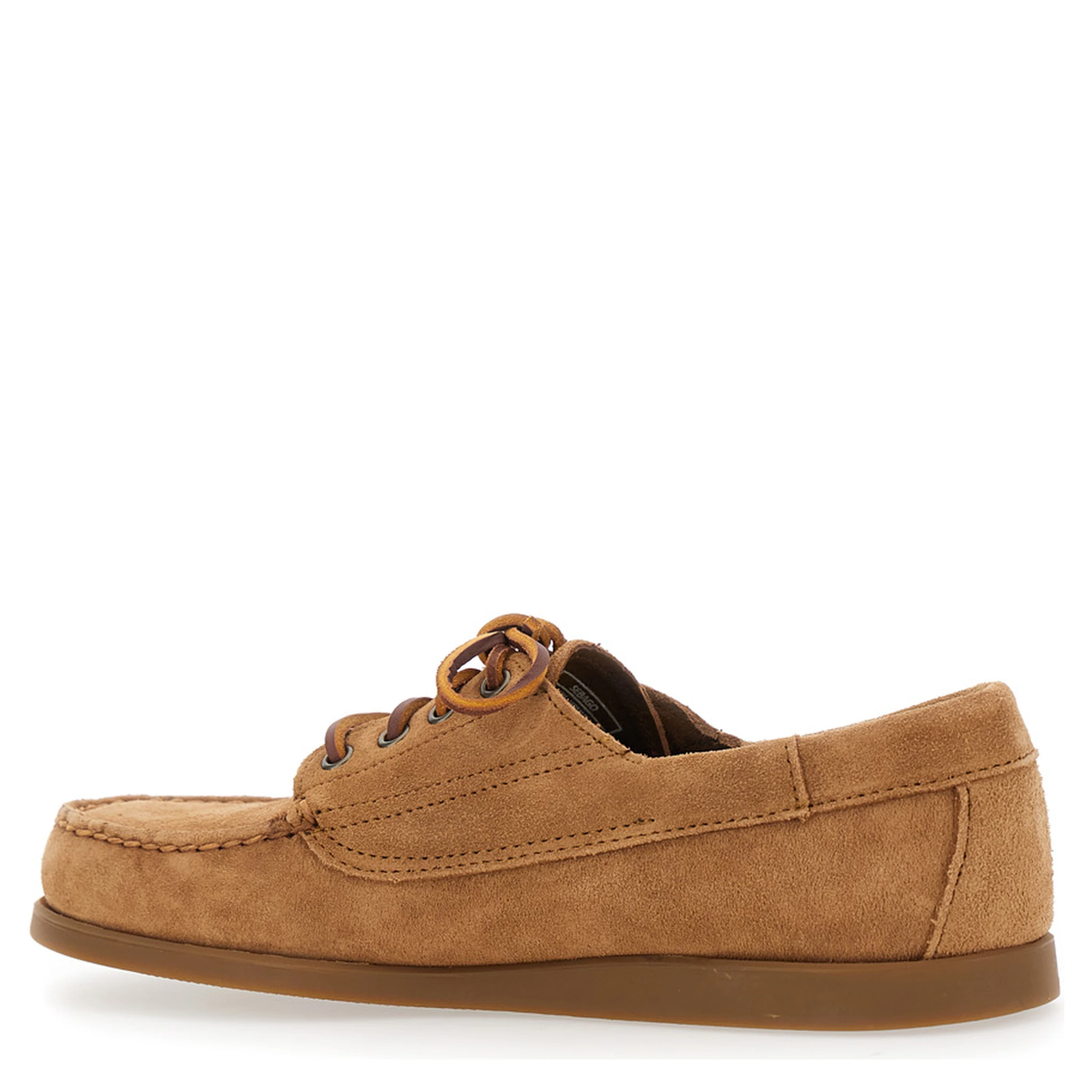Askook Beige Loafers with Patch Logo on the Side and Tone-on-Tone Stitching in Suede Man