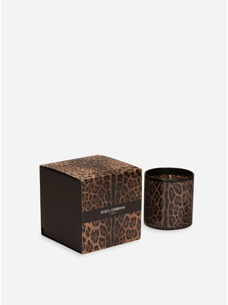 Patchouli Scented Candle with Leopard Print alternative