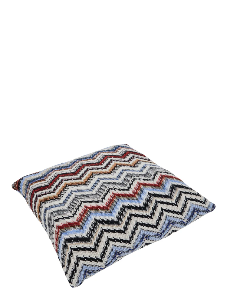 Colorado Multicolor Cushion with ZigZag Motif in Wool Home alternative