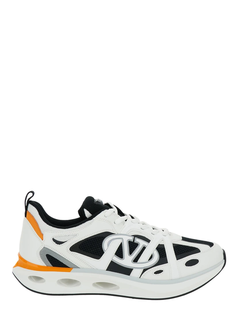 Easyjog Multicolor Low Top Sneakers with VLogo Detail in Tech Fabrics Man