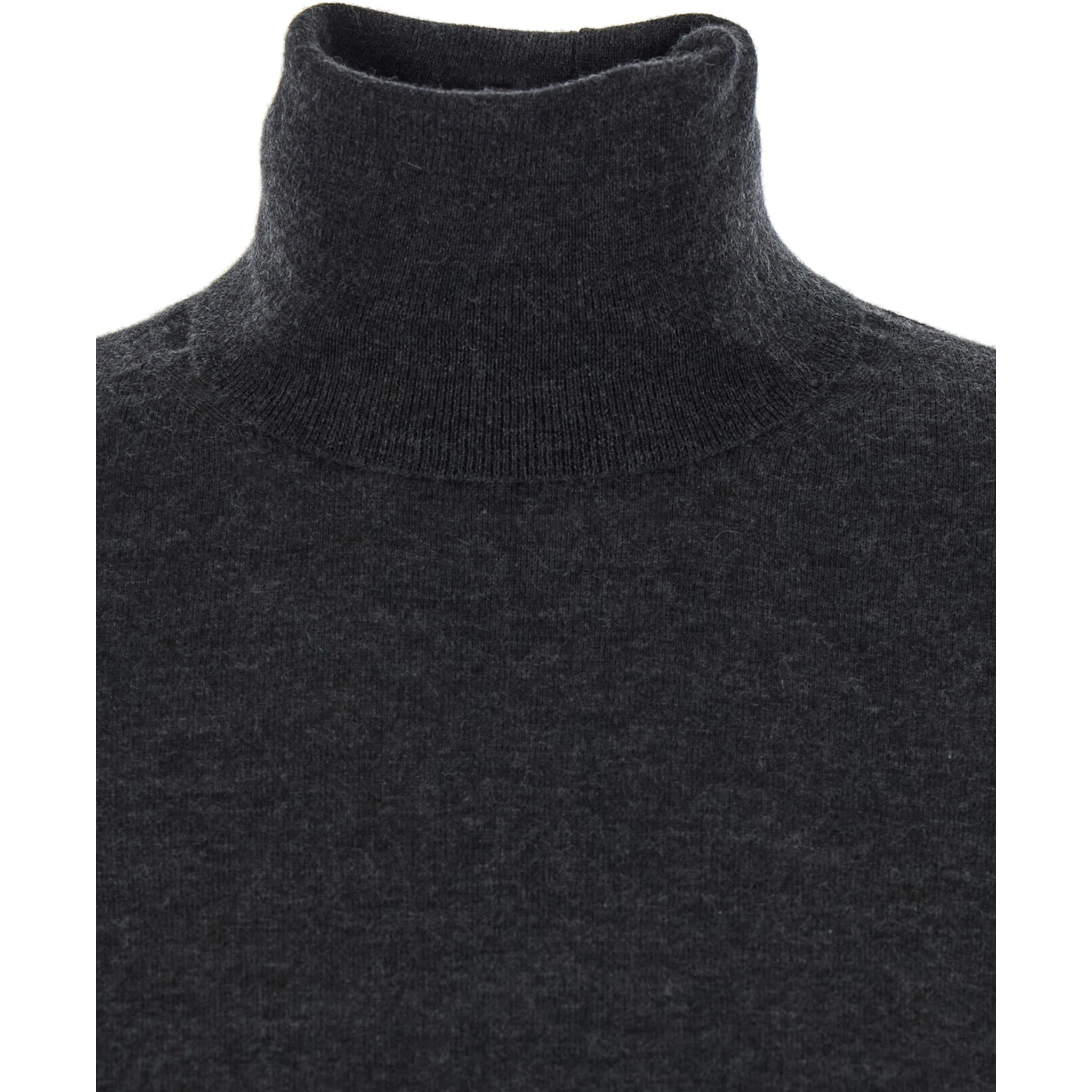Adda Grey High Neck Sweater in Cashmere Woman