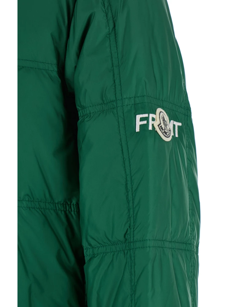 Jayel Green Down Jacket with High Neck and Logo Patch on the Sleeve in Tech Fabric Man alternative