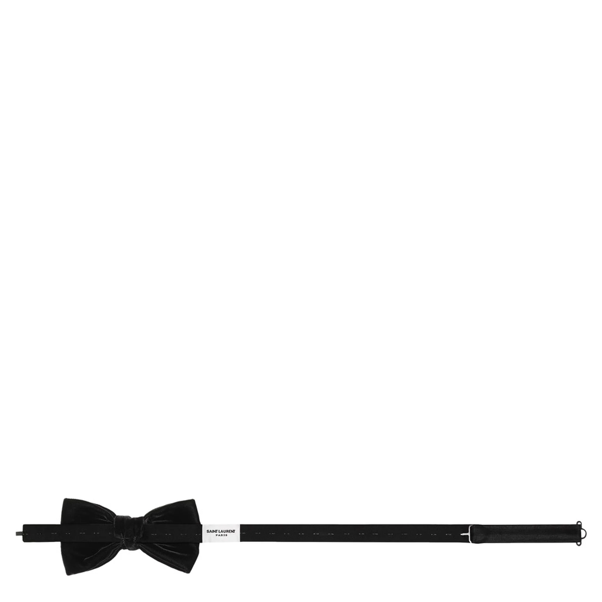 Black Bowtie with Adjustable Clolsure in Velvet Man