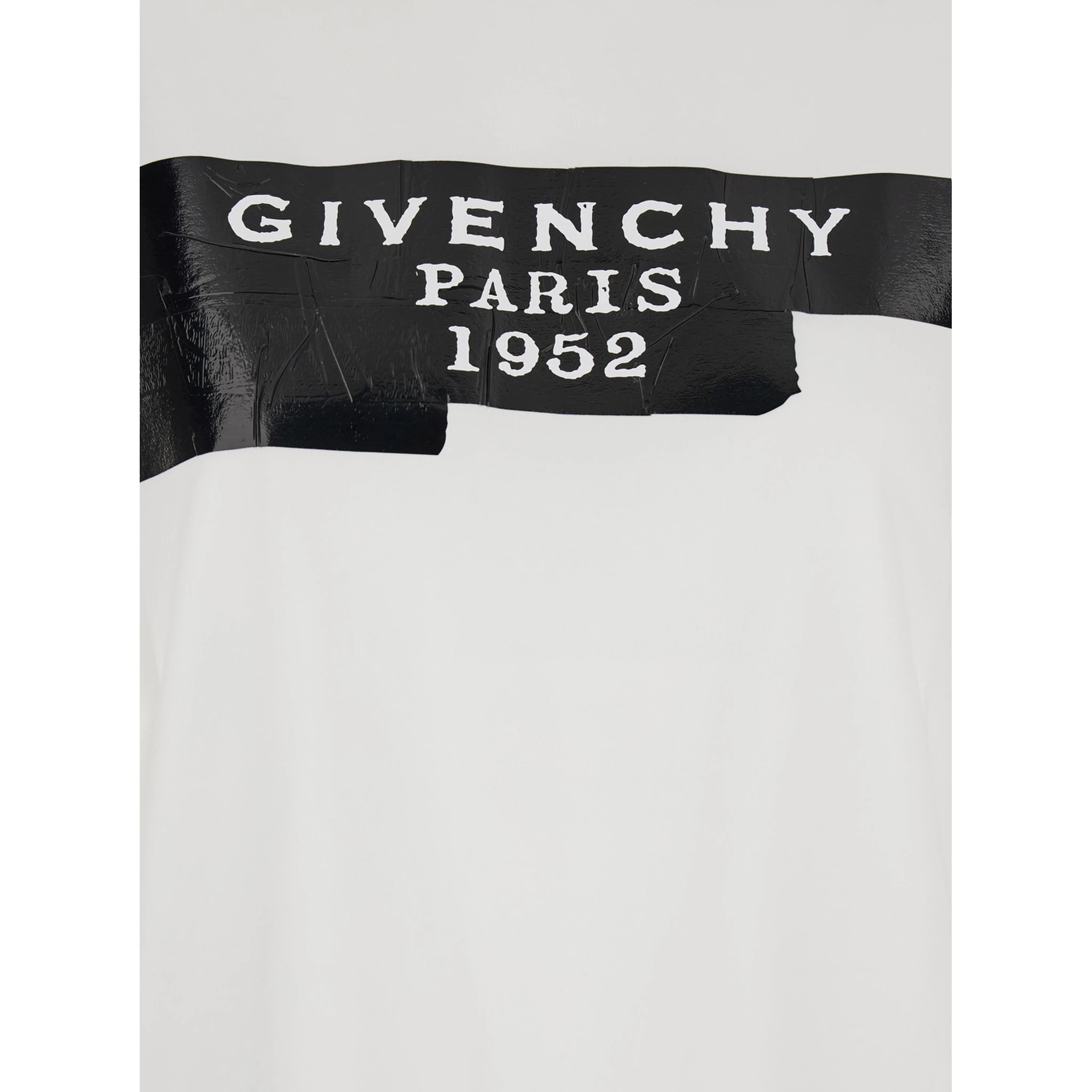 White T-Shirt with Lettering Logo on the Front in Cotton Woman