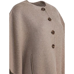 Cashmere midi cape