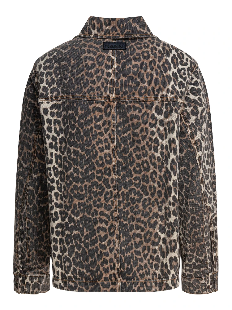 Leopard denim jacket alternative