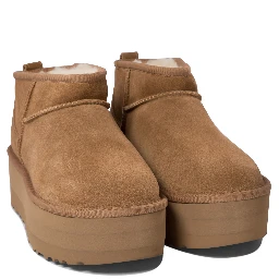 "Classic Ultra Mini Platform" ankle boots