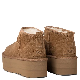 "Classic Ultra Mini Platform" ankle boots