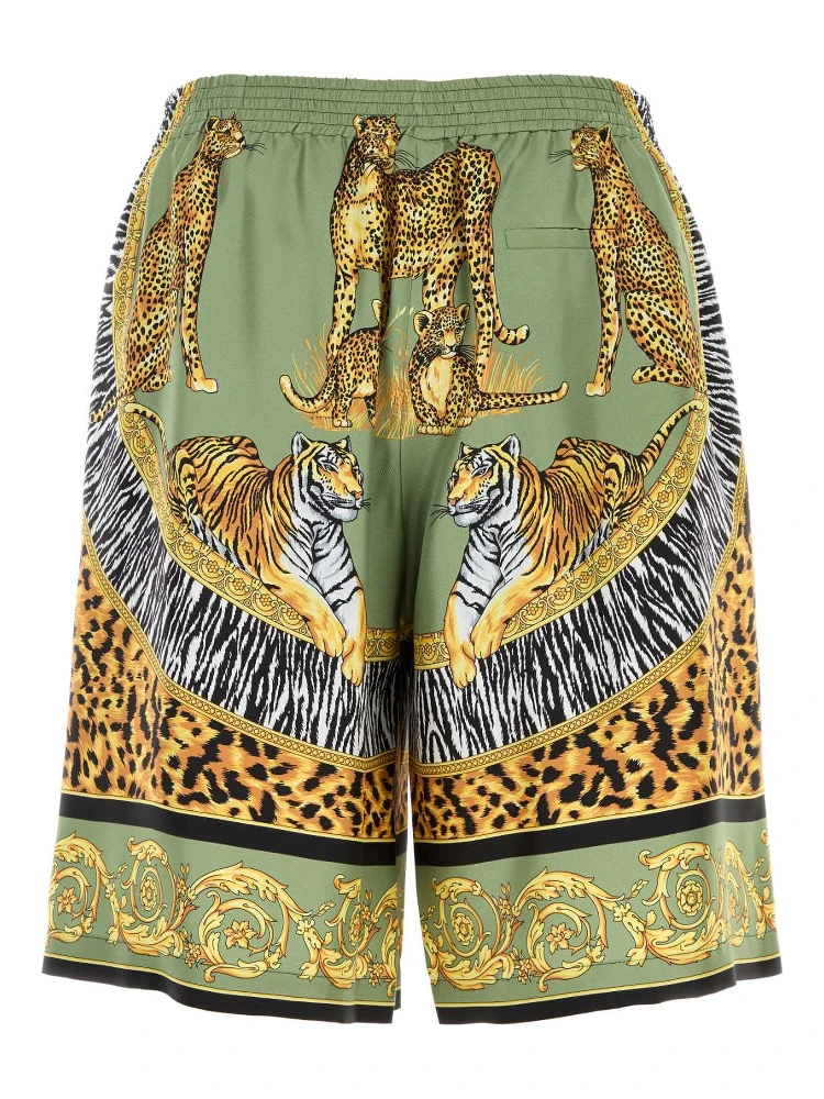 SHORTS WILD CATS PRINT SILK TWILL alternative