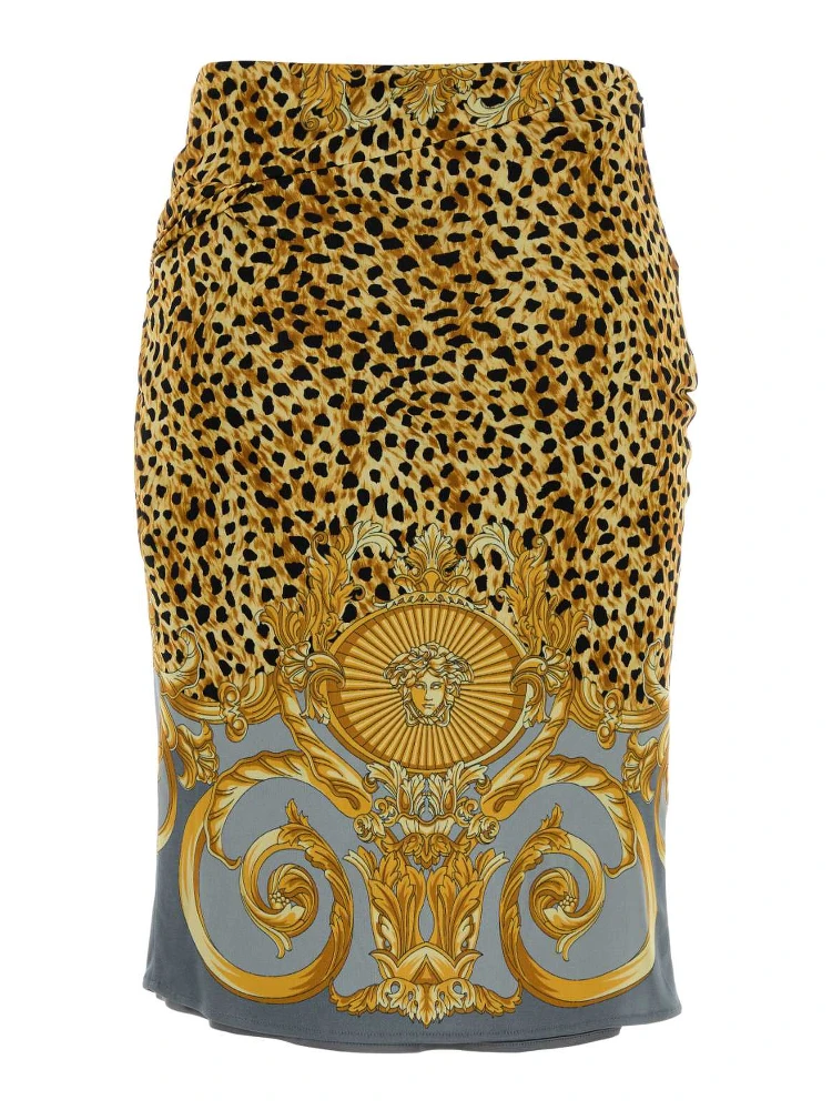 SKIRT CHEETAH FOULARD ON RESPONSIBLE HEAVY VISCOSE alternative