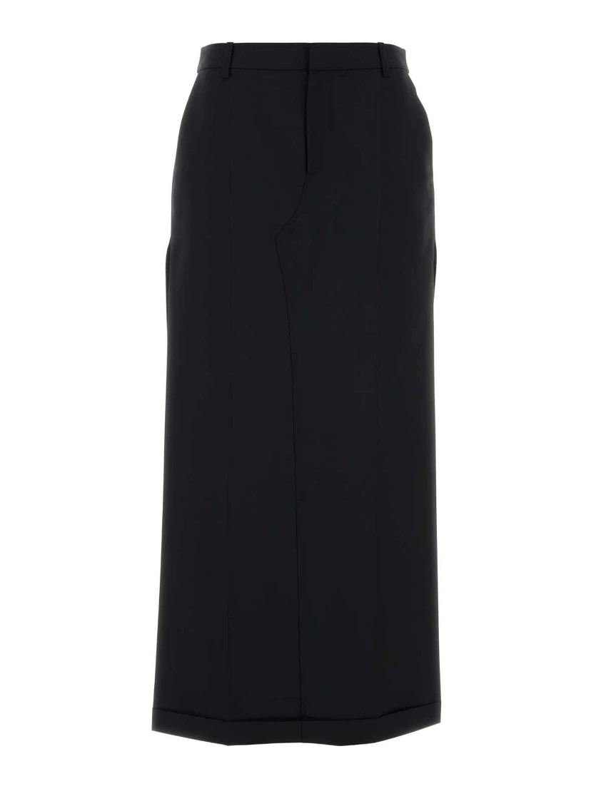 MID RISE TAILORED MAXI SKIRT