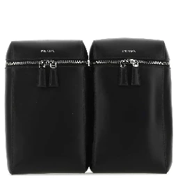 Double leather backpack
