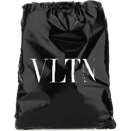 VLTN patent leather backpack