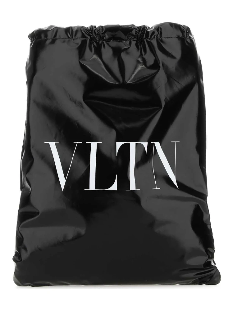 VLTN patent leather backpack