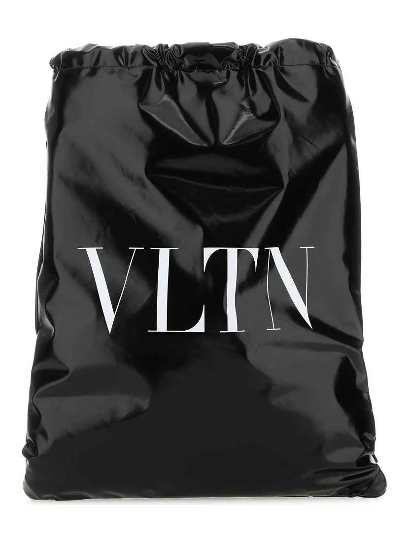 VLTN patent leather backpack