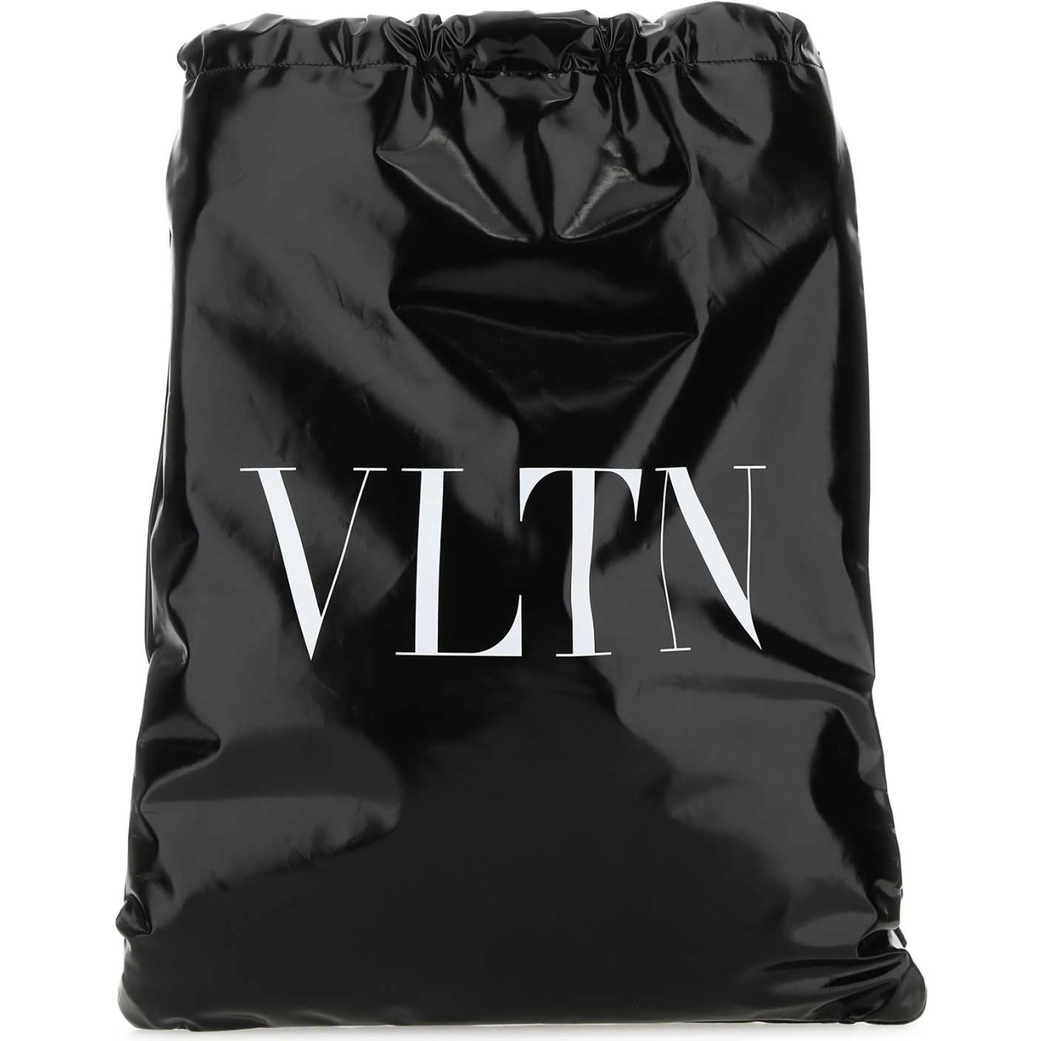 VLTN patent leather backpack