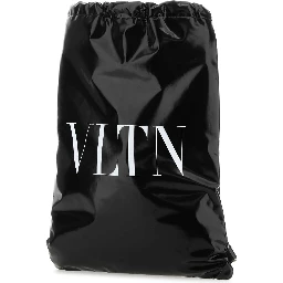 VLTN patent leather backpack