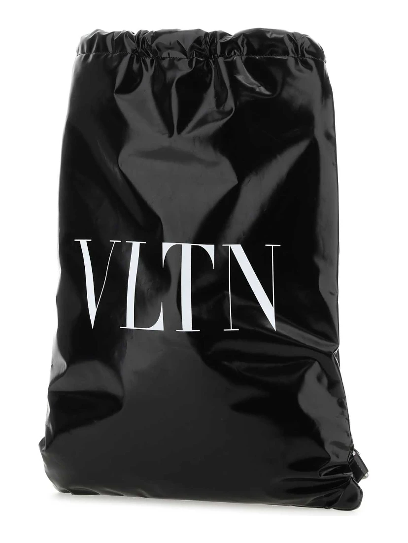 VLTN patent leather backpack