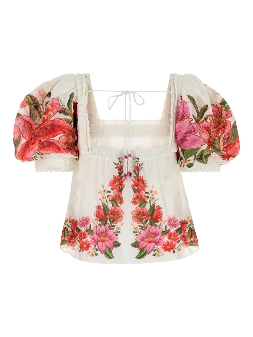 SUMMER FRUIT OFF-WHITE BLOUSE