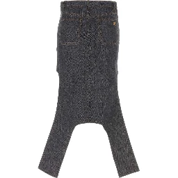 REVERSED DENIM SKIRT