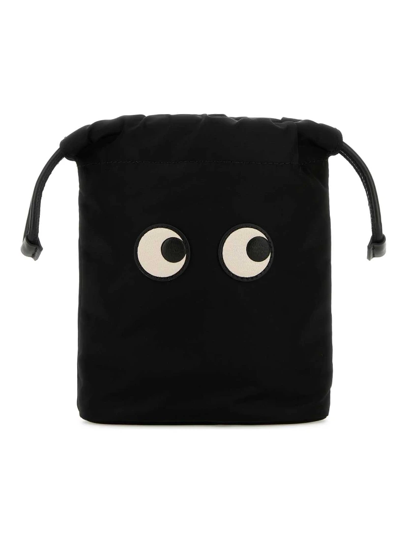 DRAWSTRING POUCH EYES IN ECONYL® REGENERATED NYLON