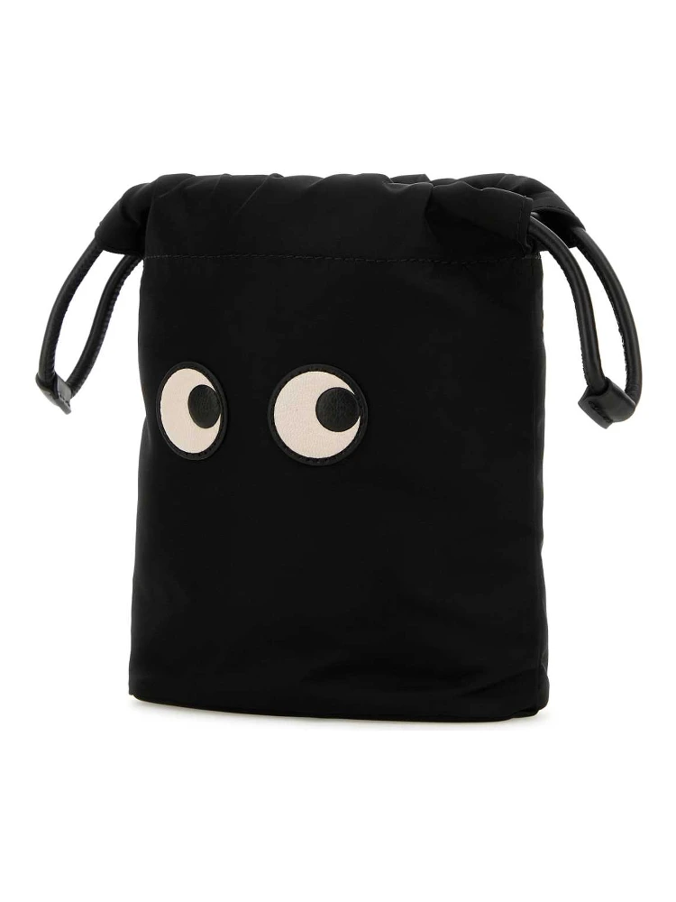 DRAWSTRING POUCH EYES IN ECONYL® REGENERATED NYLON alternative