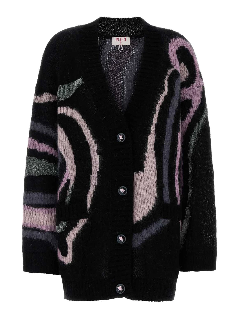 L.S. CARDIGAN - MARMO GRUNGE - PLACED