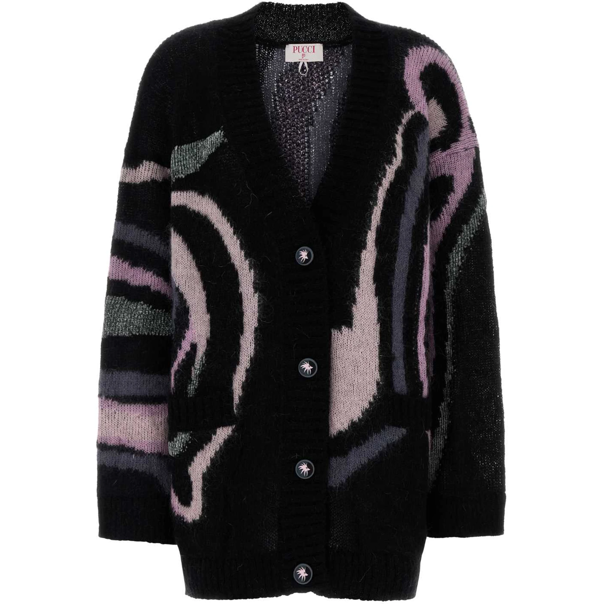 L.S. CARDIGAN - MARMO GRUNGE - PLACED