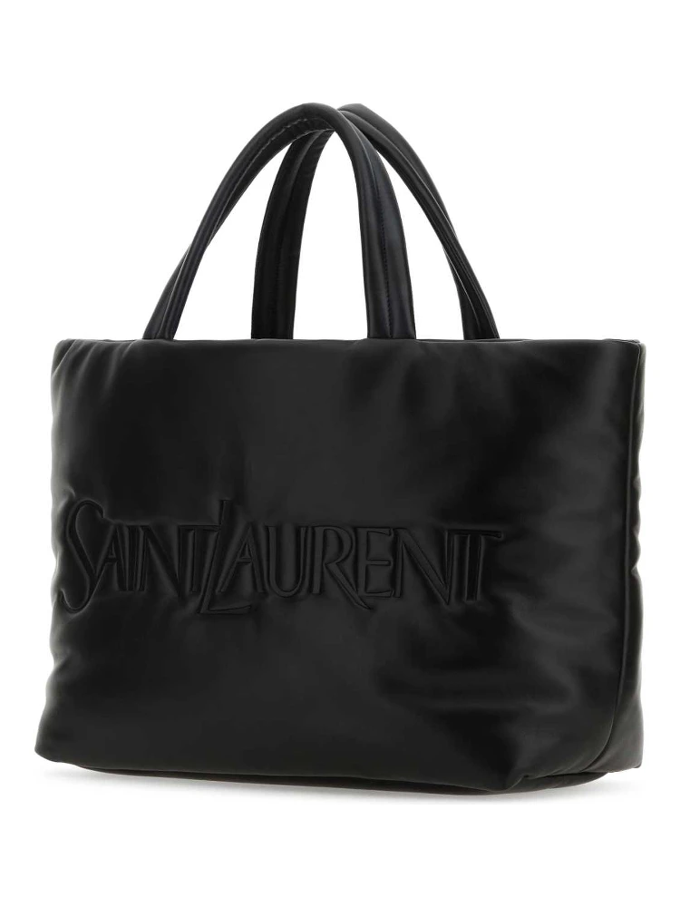 Black nappa leather Saint Laurent shopping bag alternative