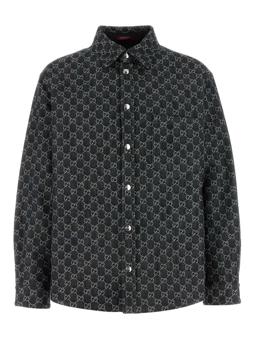 OVERSHIRT DENIM GG ALL OVER
