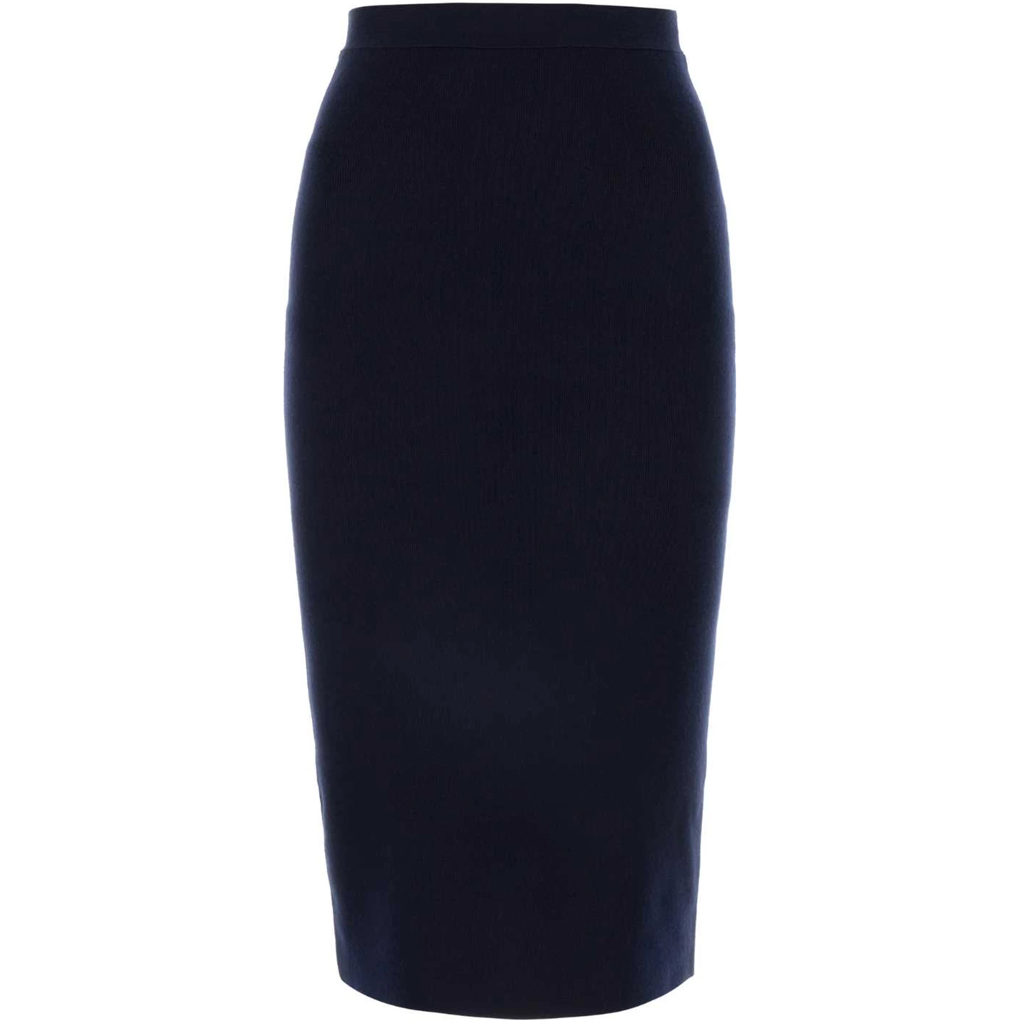 GONNA BLU MIDI MAGLIA