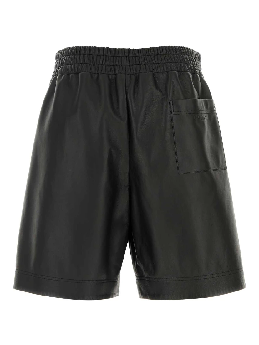 LEATHER BERMUDA