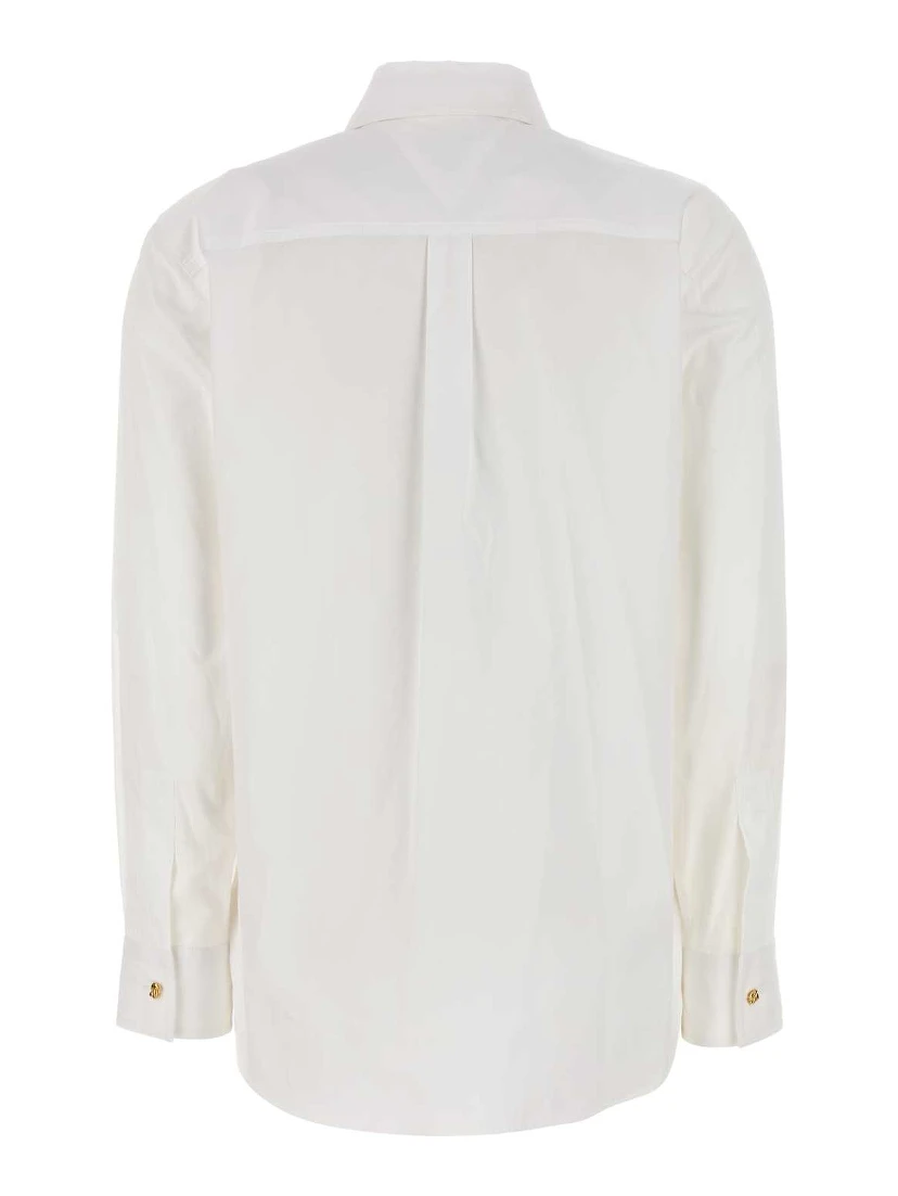 COTTON POPLIN KNOT SHIRT