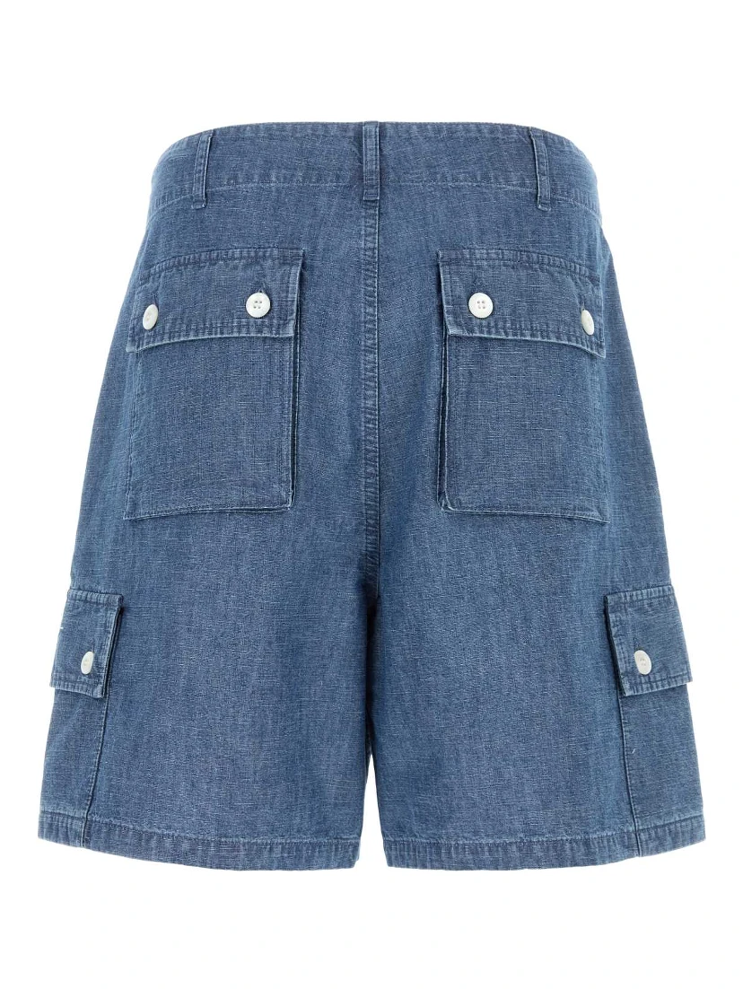 CHAMBRAY CARGO SHORTS