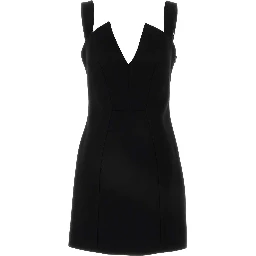 V-COLLAR MINI DRESS
