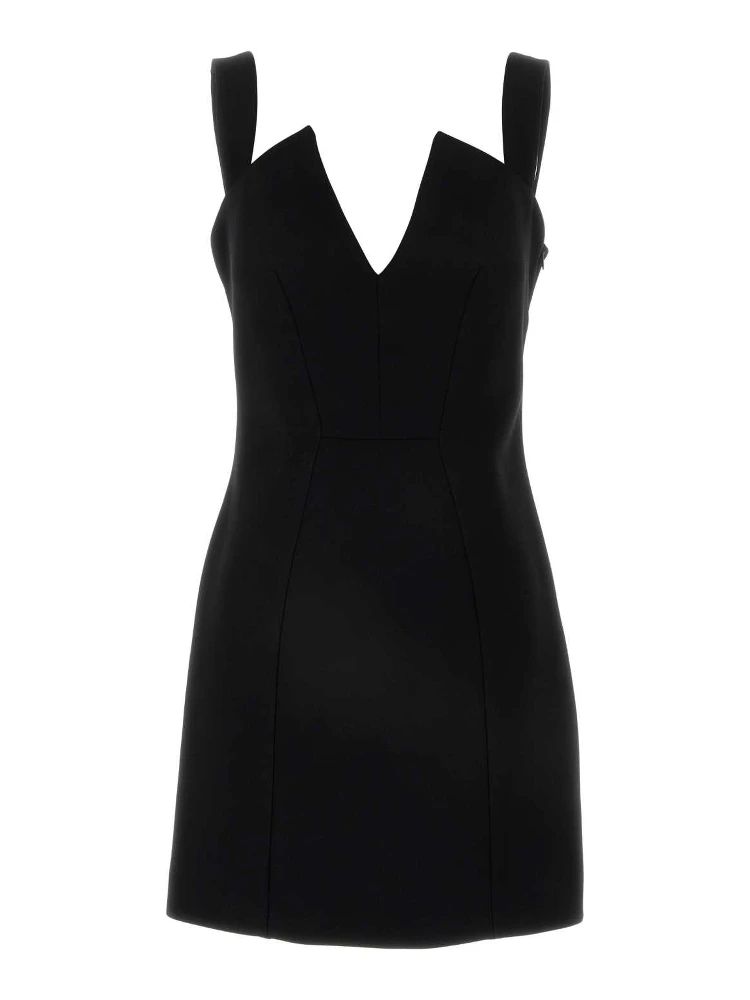V-COLLAR MINI DRESS