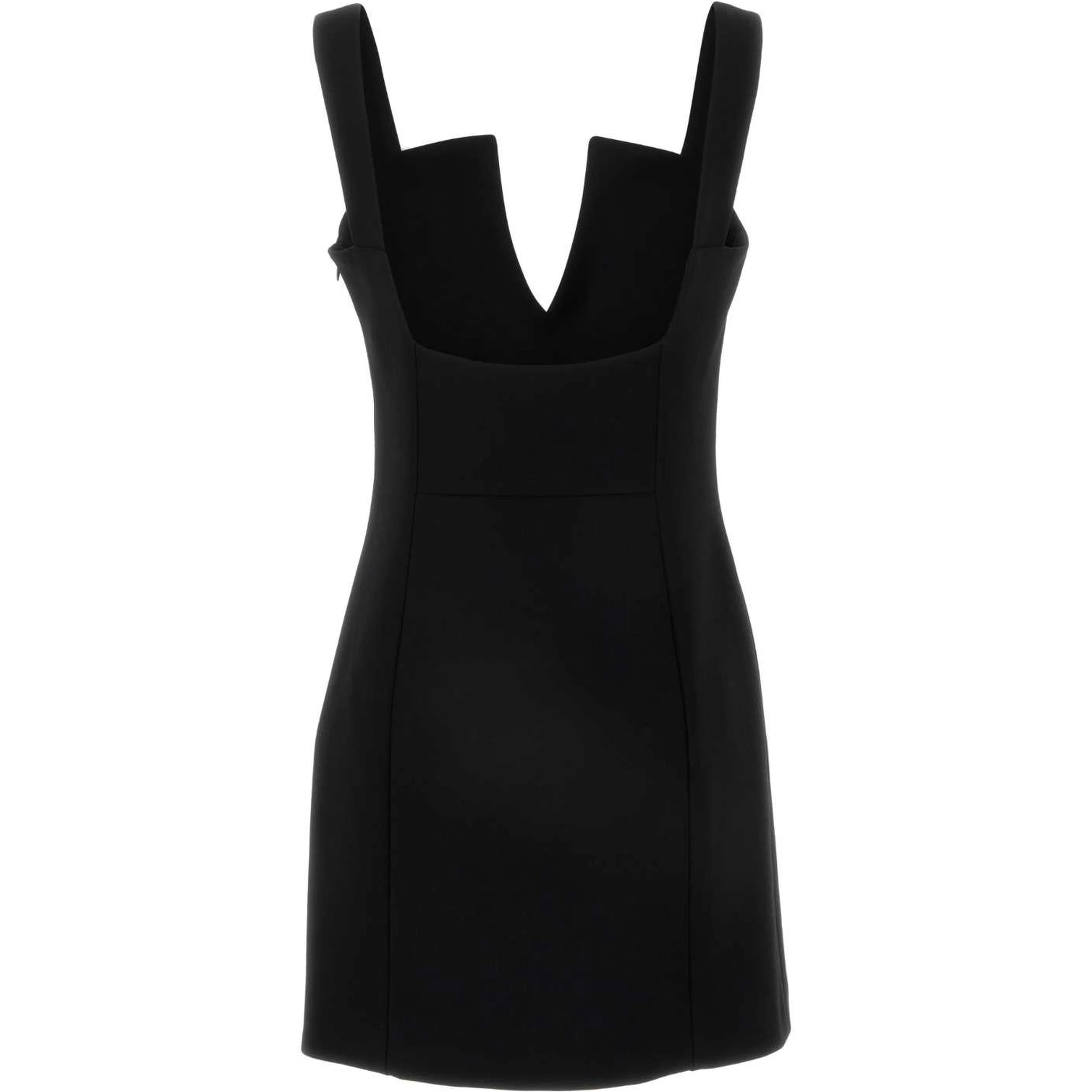 V-COLLAR MINI DRESS