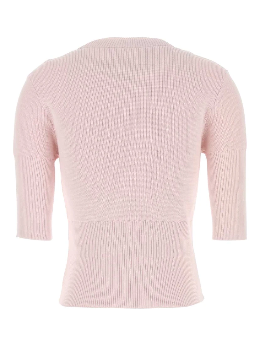 3/4 SLEEVES RIBBED BOTTOM SWEATER