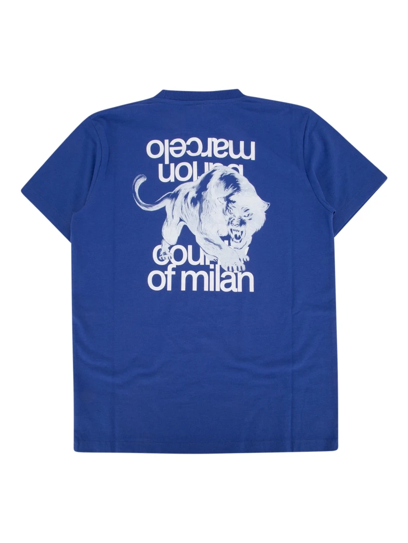 MBCM PANTHER REGULAR T-SHIRT BLUE WHITE