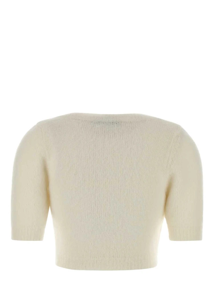 CARDED MOHAIR KNIT JUMPER WITH EMBROIDERY alternative
