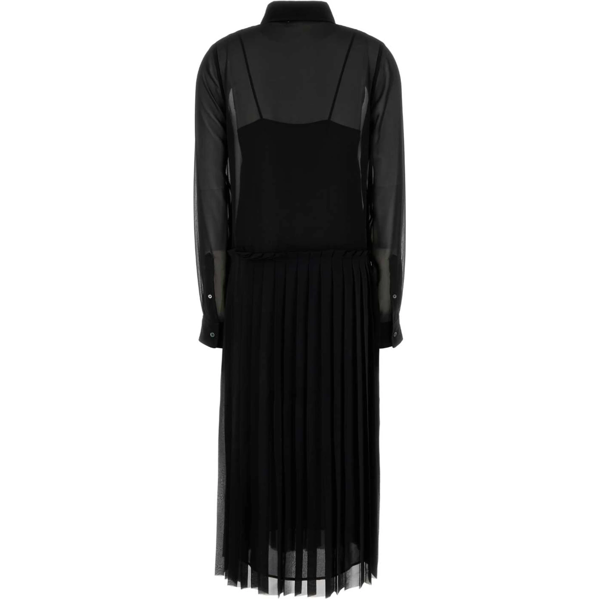 PLEATED MIDI DRESS