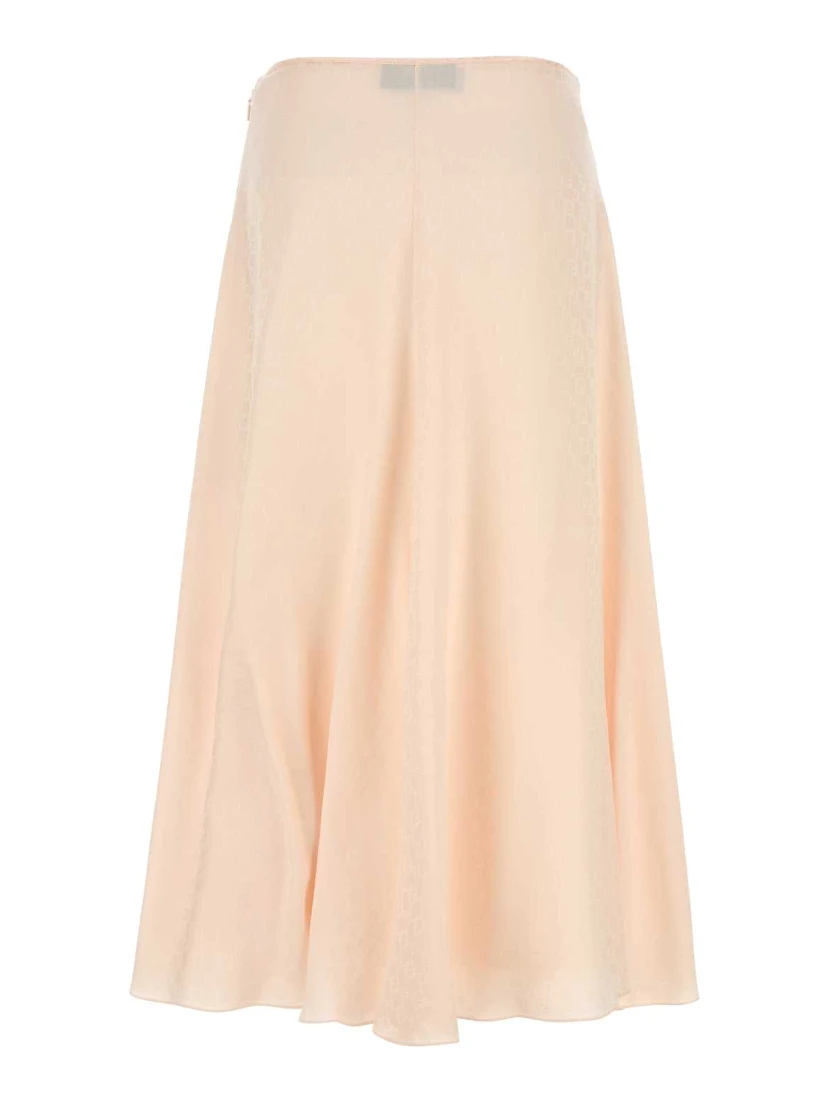 FF LOGO SILK SKIRT