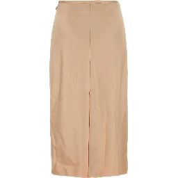 MIDI SKIRT WITH RAW EDGE DETAILS